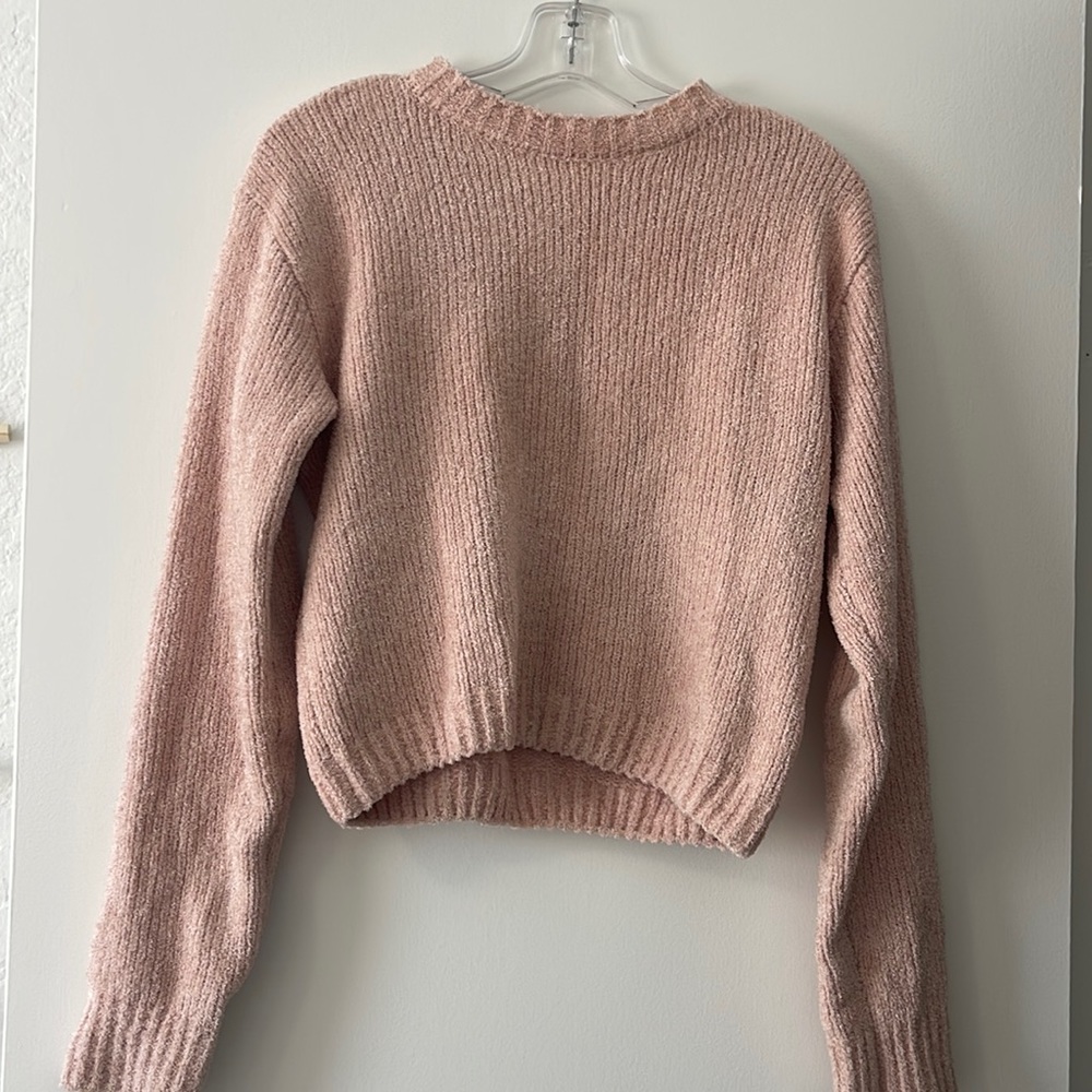 BP pink sweater, slightly cropped